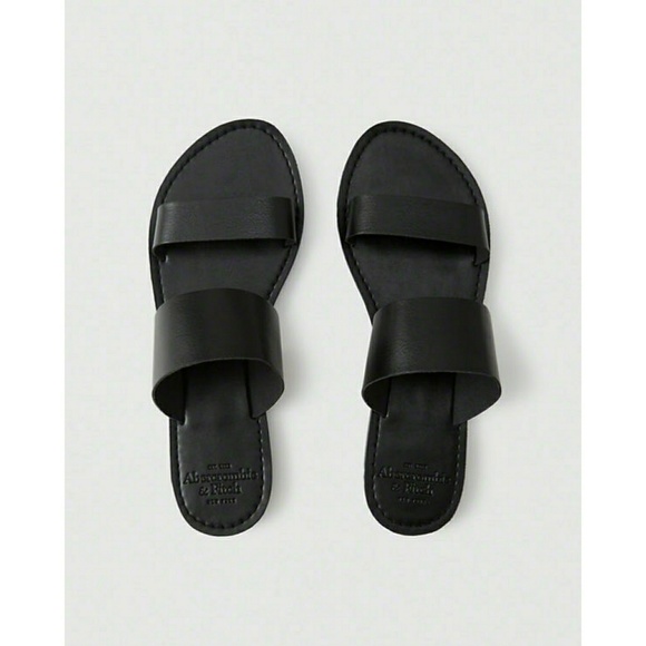 Abercrombie & Fitch Shoes - Abercrombie & Fitch Faux Leather Slide Sandals